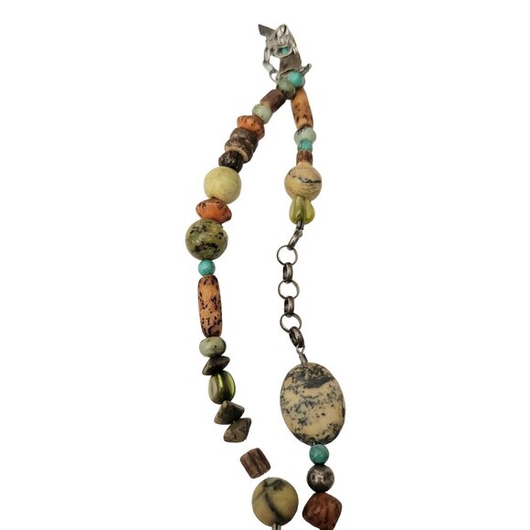 Silpada Sterling Silver, Turquoise, Quartz, Large Round Pendant Necklace - Picture 4 of 7